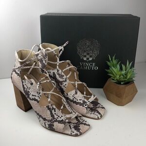 NEW Vince Camuto Nahara Laced Sandals Heels 8.5